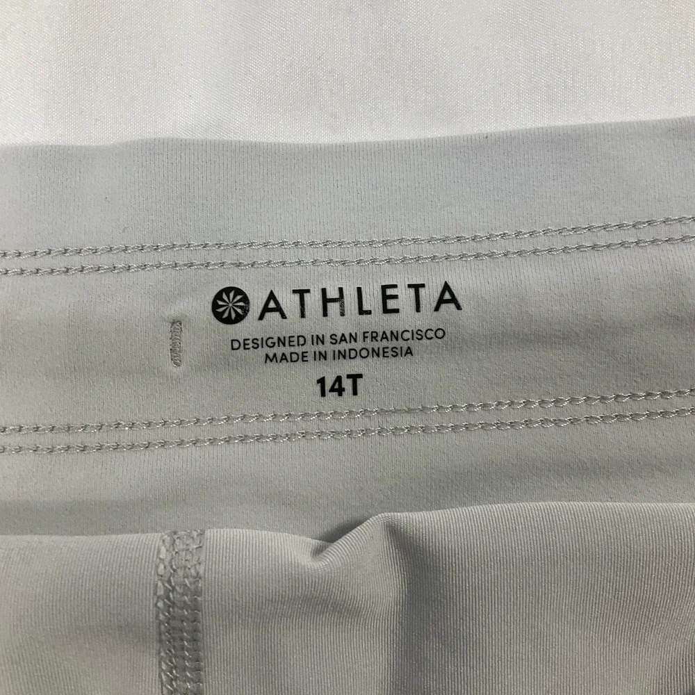 Athleta Trekkie North Skort Nylon Stretch Tennis Golf Athleisure Gray Sz 14T 440